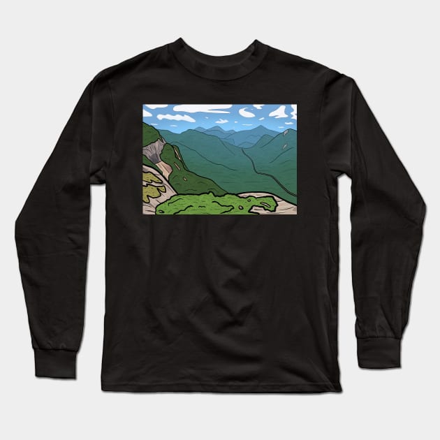 Exclamation Point, Chimney Rock, NC Long Sleeve T-Shirt by Unbrokeann